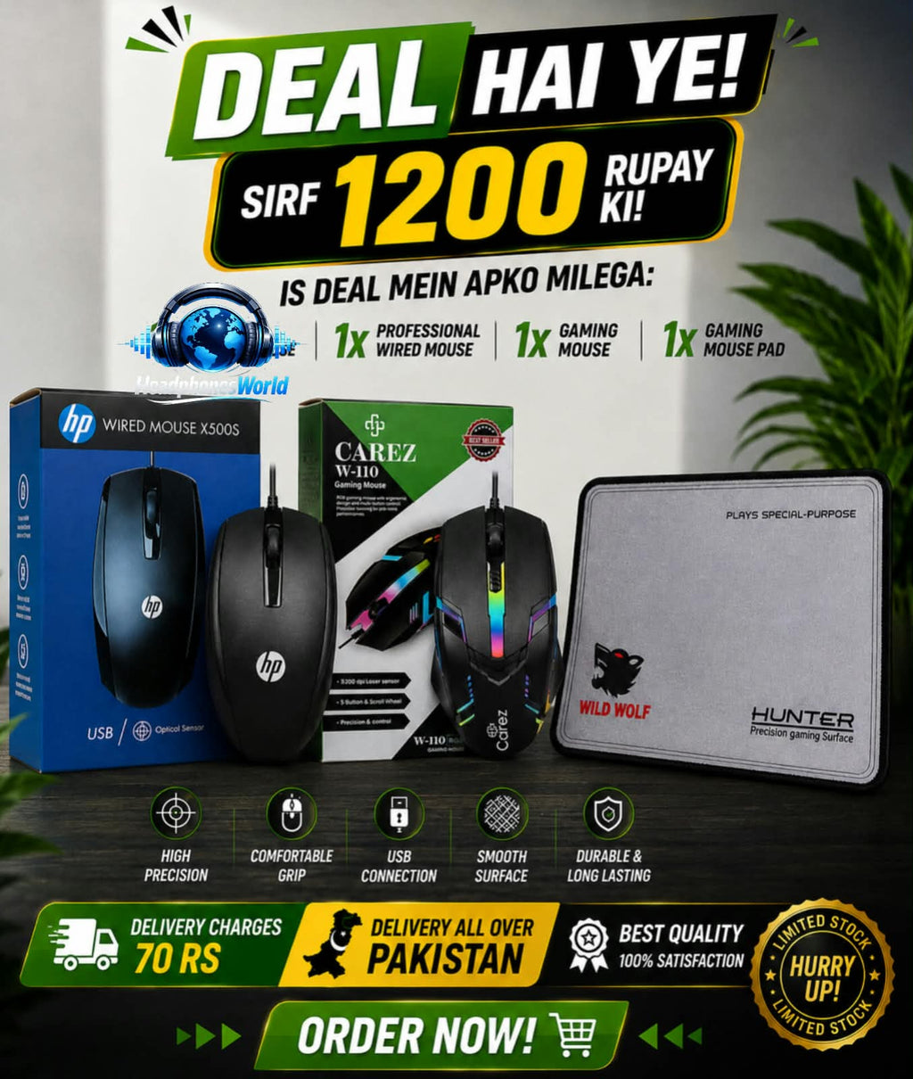 BEST MOUSE DEAL X500 MOUSE + CAREZ MOUSE RGB + BEST MOUSE PAD BEST QUALYTY BEST GAMING IN PAKISTAN  RGB LIGHTS