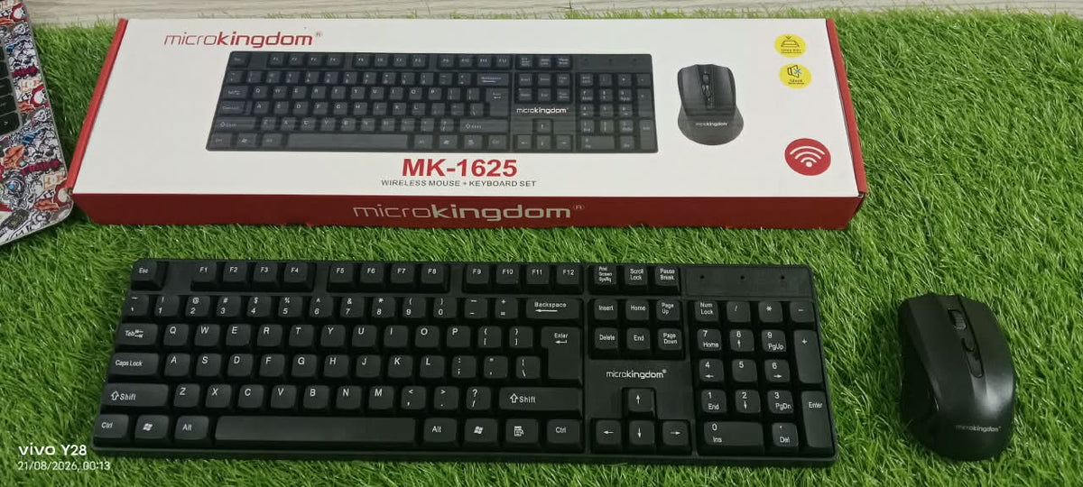 MICROKINDOM WIRELESS KEYBOARD MOUSE PACKAGE | BEST 2026 WIRELESS KEYBOARD MOUSE PACKAGE IN PAKISTAN |Microkingdom MK-1625
